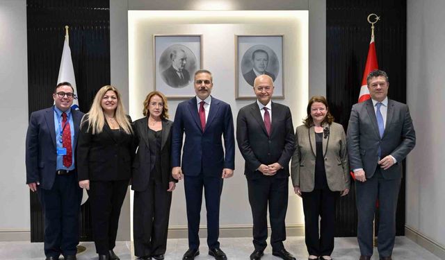 Bakan Fidan, BM Mülteciler Yüksek Komiseri Salih ile görüştü