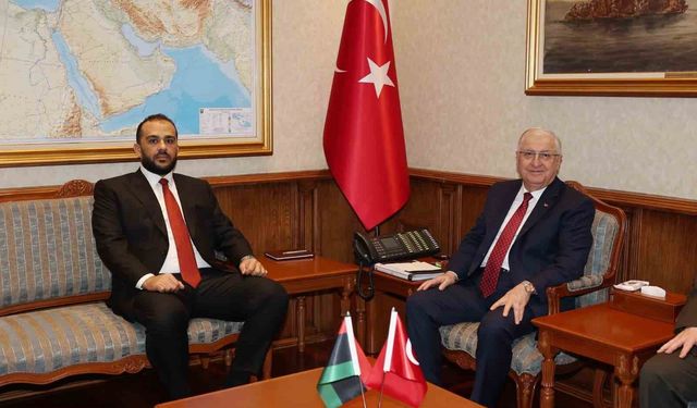 Bakan Güler, Libya Savunma Bakan Vekili Zubi'yi kabul etti