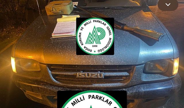 Bartın'da kaçak avcılar dron kameralarına yakalandı