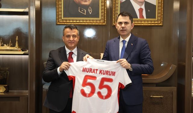 Başkan Halit Doğan, Bakan Murat Kurum'a Samsun projelerini anlattı