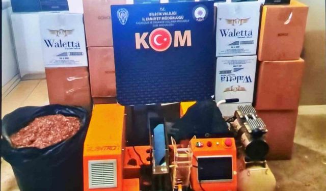 Bilecik'te 127 bin 800 adet makaron ele geçirildi