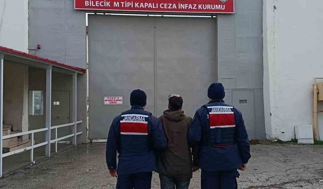 Bilecik'te 3 ayrı suçtan hakkında 3 yıl 9 ay kesinleşmiş hapis cezası bulunan şahıs yakalandı