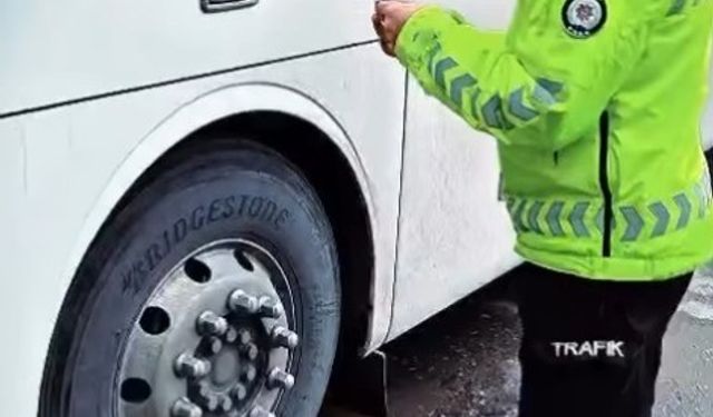 Bilecik'te şehirlerarası otobüslere sivil trafik denetimi