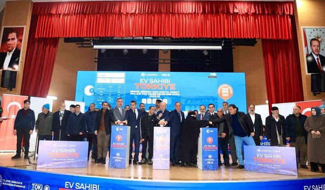 Bingöl'de TOKİ sosyal konutların kurası çekildi