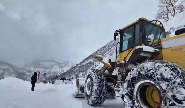 Bingöl'de yoğun kar yağışı: 272 köy yolunda çalışmalar sürüyor