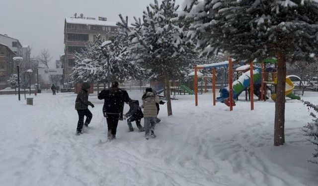 Bingöl'de yoğun kar yağışı