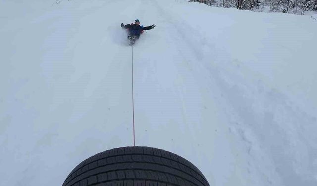 Bu da Rizeli gençlerin kar eğlencesi