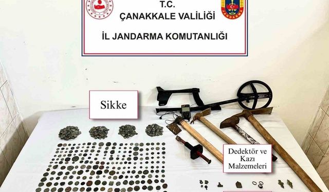 Çanakkale'de tarihi eser kaçakçılığı operasyonu
