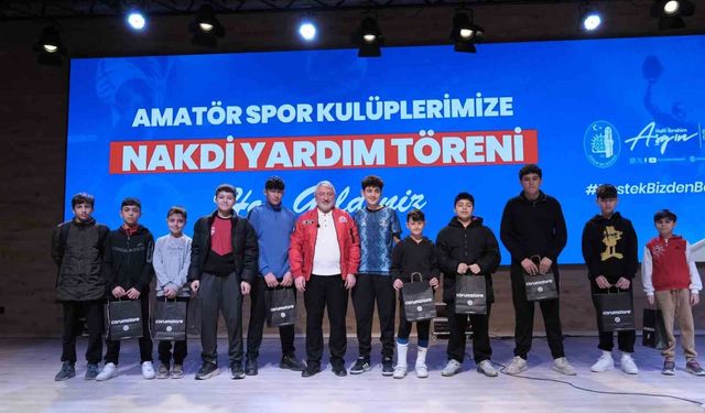 Çorum Belediyesi'nden amatör spor kulüplerine 3 milyon liralık nakdi yardım