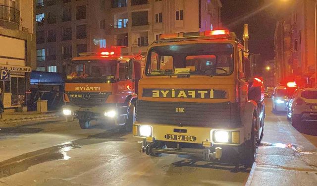 Çorum'da halı yıkama merkezinde yangın