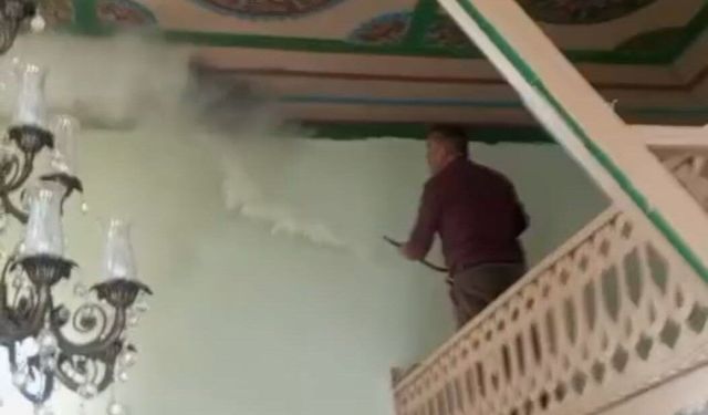 Darende'de camide korkutan yangın