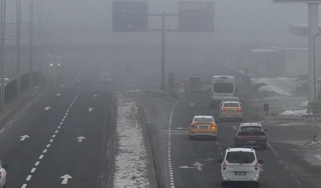 Diyarbakır'da sis etkisini sürdürüyor