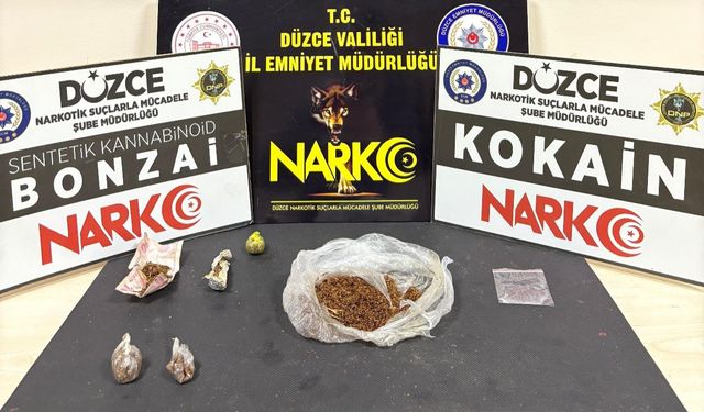 Düzce'de uyuşturucu operasyonu: 3 şüpheli adliyeye sevk edildi