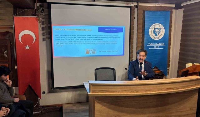 Eskişehir Türk Ocağı'nda 'Nüfus Mübadelesi' anlatıldı