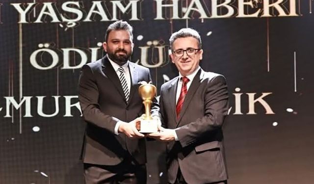 İHA muhabiri Murat Çelik'e 'yılın yaşam haberi' ödülü