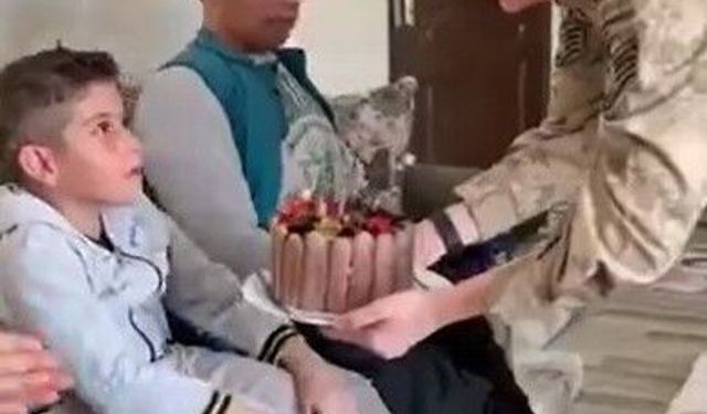 Jandarma, Doğanay'ın 10'uncu yaş gününü kutladı