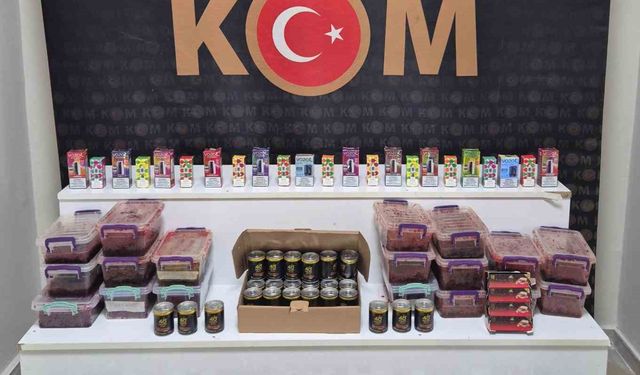 Kaçakçılık operasyonunda çok sayıda ürün ele geçirildi