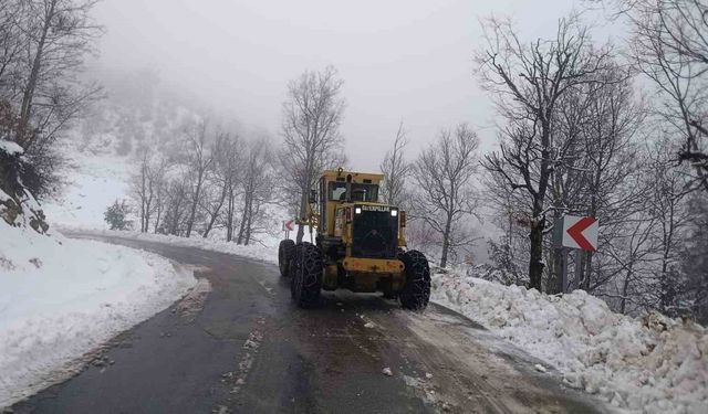 Kahramanmaraş'ta karla mücadele