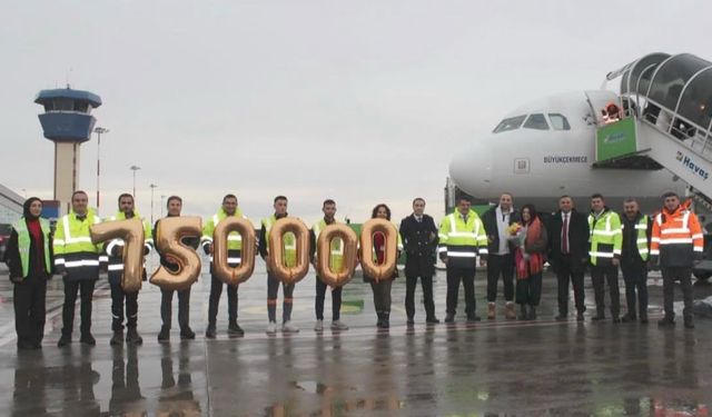 Kapadokya hava limanı rekor kırdı