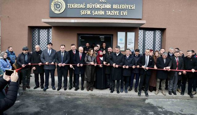 Kapaklı'da 'Şefik Şahin Taziye Evi' hizmete açıldı