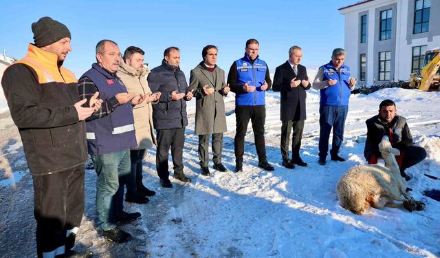 'Kar zahmet değil rahmet' dediler, şükür koyunu kestiler