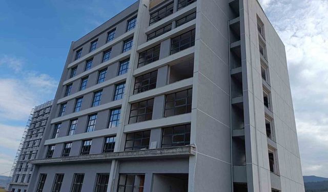 Karabük'te öğrenci yurdu inşaatında çalışmalar sürüyor