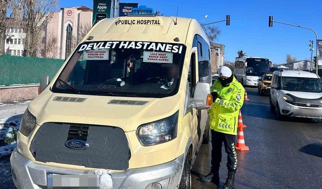 Kars'ta toplu taşıma araçlarına sıkı denetim