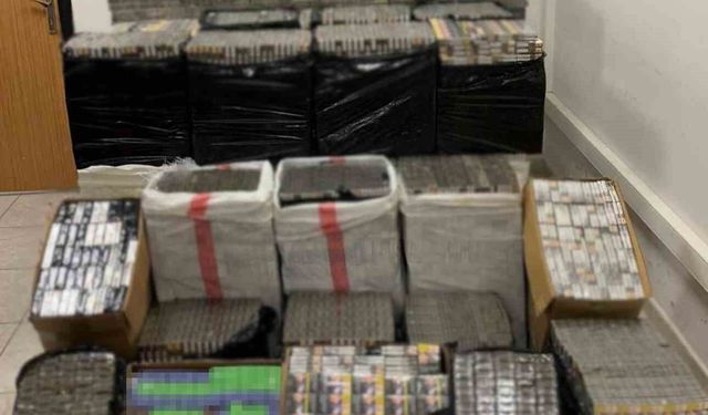 Mardin'de 40 bin paket kaçak sigara ele geçirildi