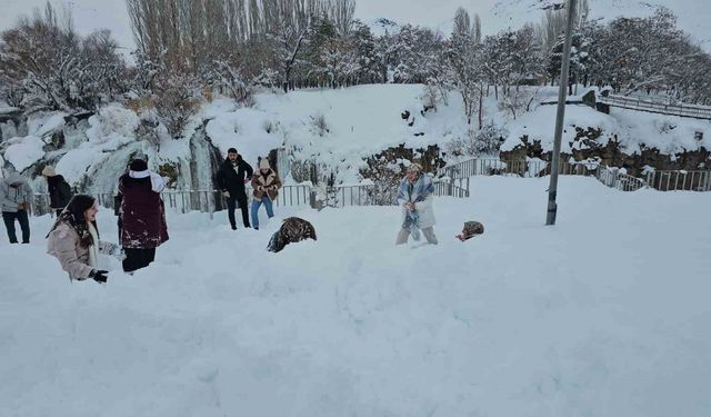 Muradiye Şelalesi'ne ziyaretçi akını