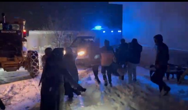 Sancısı tutan hamile kadın için ekipler seferber oldu