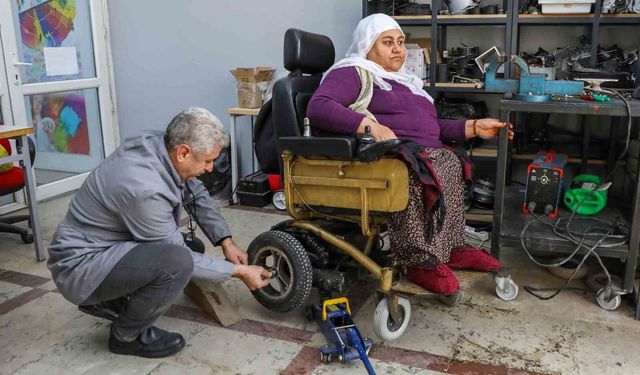 Tekerlekli sandalye tamir atölyesinde 600 engelliye ücretsiz hizmet