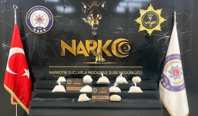 Van'da 10 kilo 720 gram uyuşturucu madde ele geçirildi