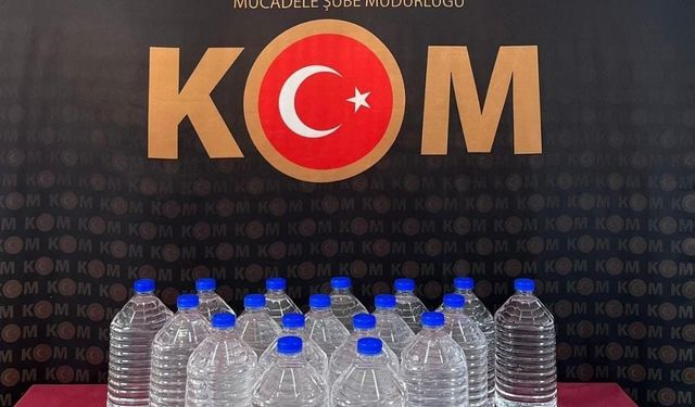 Yozgat'ta 100 litre kaçak alkol ele geçirildi