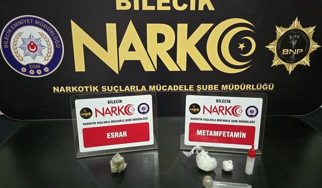 Bilecik'te narkotik operasyonu: 2 gözaltı