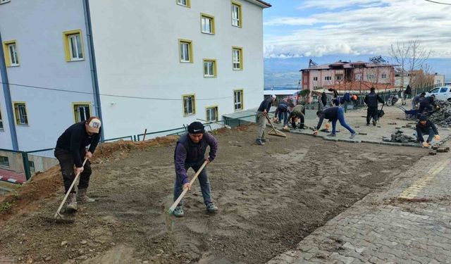 Bozdoğan'da okul çevresinde düzenlemeler devam ediyor