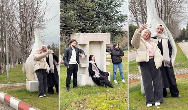 Doğal taşın sanatla buluşması BŞEÜ kampüsünde hayat buldu