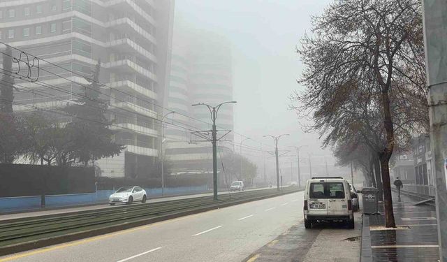Gaziantep'te yoğun sis etkisini sürdürüyor