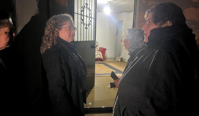 Kaymakam Doğru yağış sonrası vatandaşların yanında