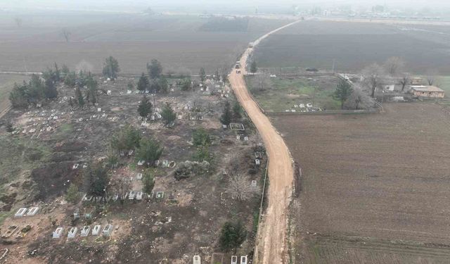 Suruç'ta mezarlık yolunda çalışmalar başladı