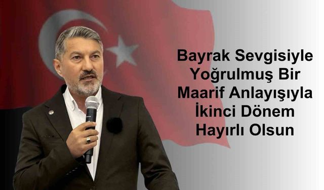 Uçak'tan 'Türk Bayrak'lı mesaj