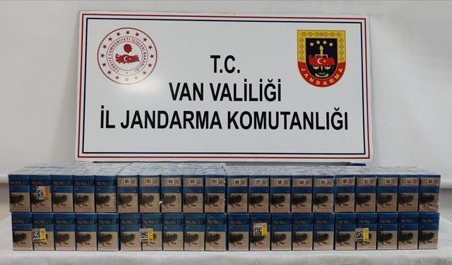 Van'da 720 paket gümrük kaçağı sigara ele geçirildi