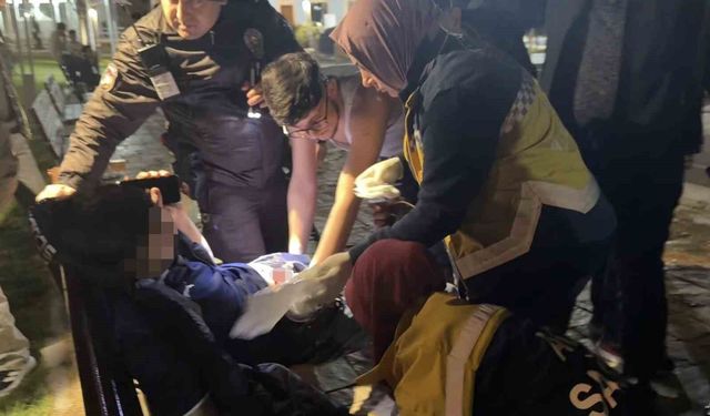 Aksaray'da parkta bıçaklanan çocuk ağır yaralandı