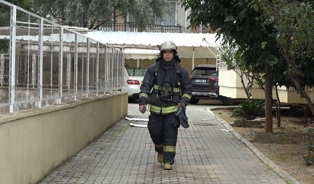 Alanya'da apartman dairesinde yangın çıktı