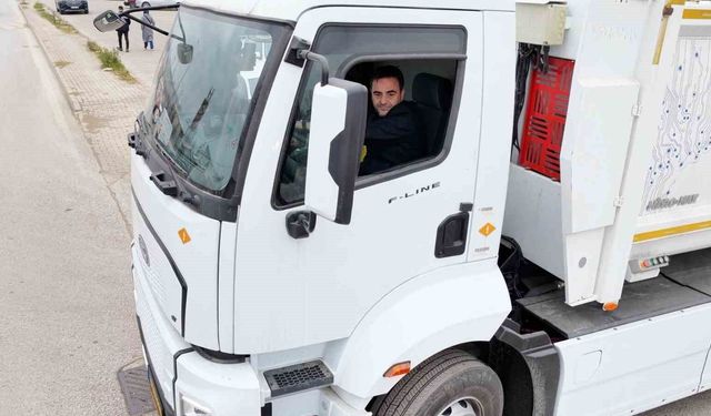 Başiskele'de elektrikli çöp kamyonu dönemi başlıyor