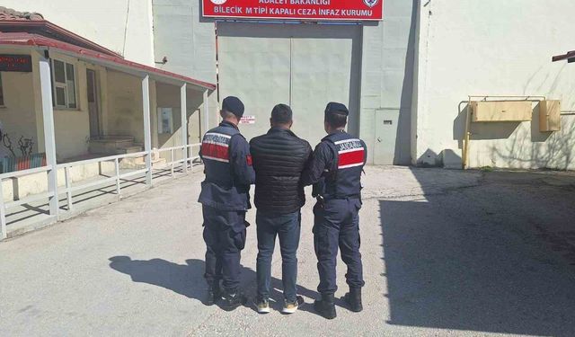 Bilecik'te 3 yıl 9 ay hapis cezası olan şahıs yakalandı