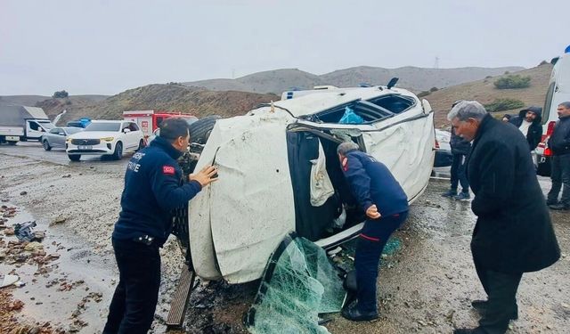 Bingöl'de trafik kazası : 4 yaralı