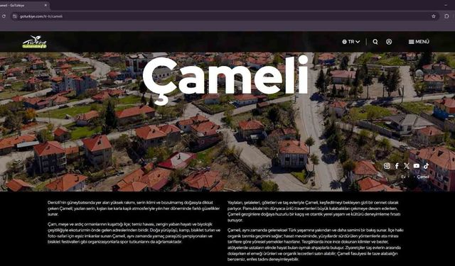 Çameli'nin doğal güzellikleri GoTürkiye platformuna resmen girdi