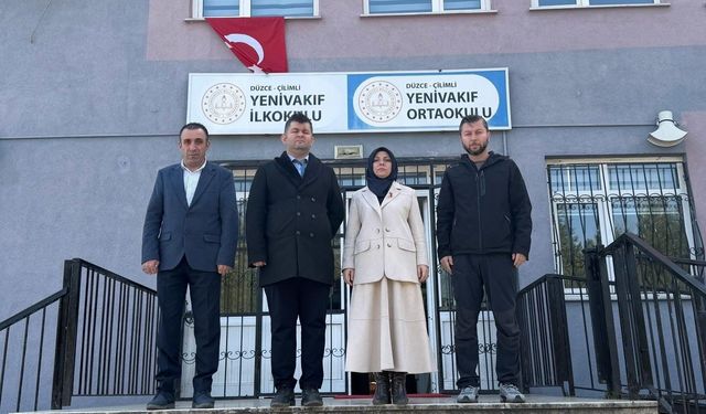 Çilimli'de okullar incelendi