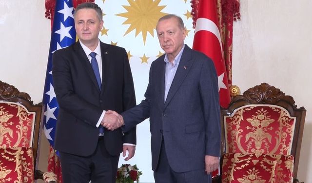 Cumhurbaşkanı Erdoğan, Bosna Hersek Devlet Başkanlığı Konseyi Başkanı Becirovic ile bir araya geldi