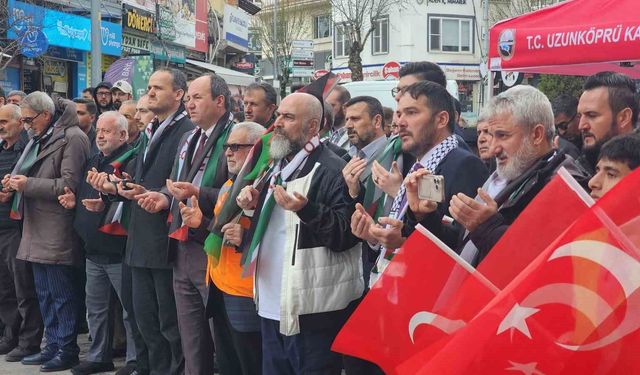 Edirne'de STK'lardan Mescid-i Aksa tepkisi